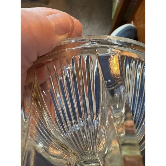 5" Clear Depression Glass Footed Candy/Condiment/Trinket Dish Rare Yellow Cast - Picture 11 of 11